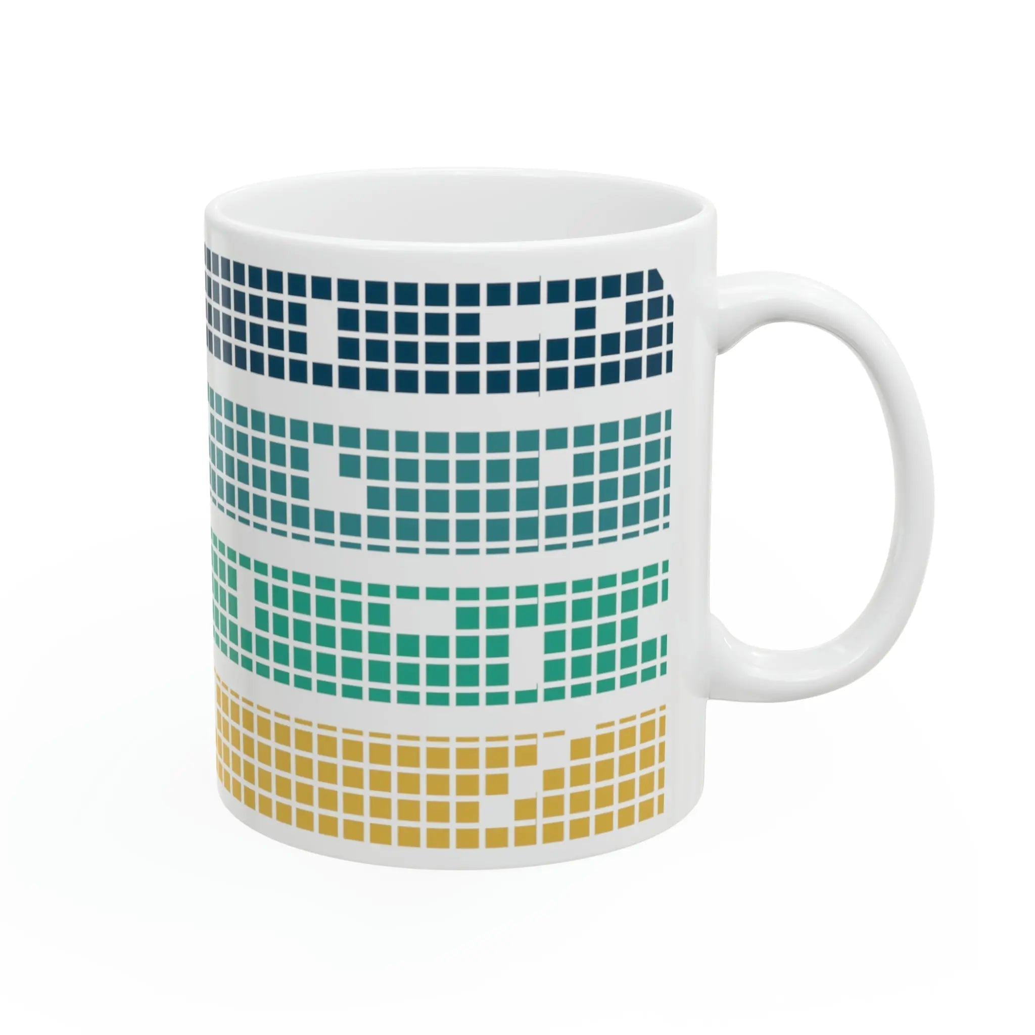 Ceramic Coffee Mug - 11oz White Ceramic Cup With Comfortable Handle & Shiny Finish