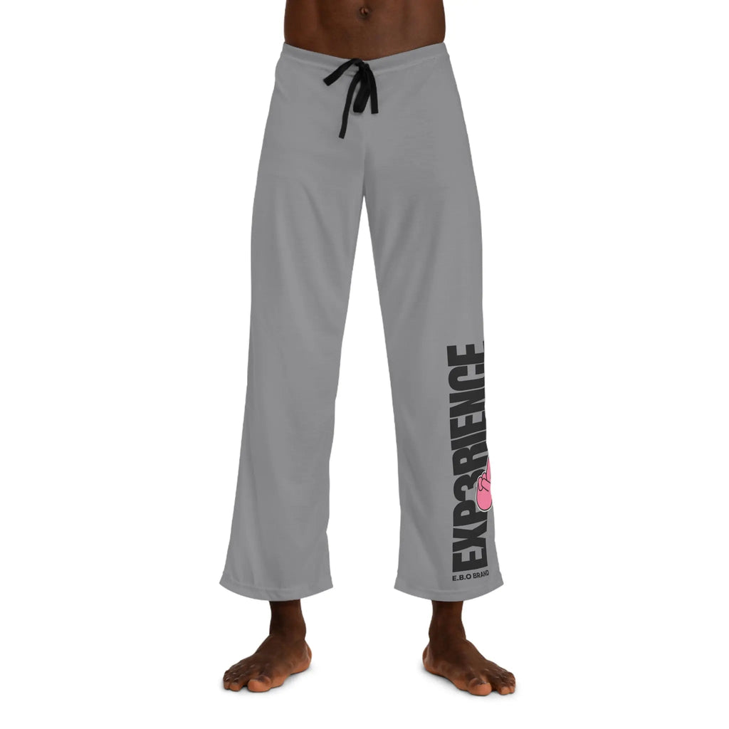 Men's Pajama Pants - Relaxed Fit Drawstring Elastic Waistband Polyester Sleepwear