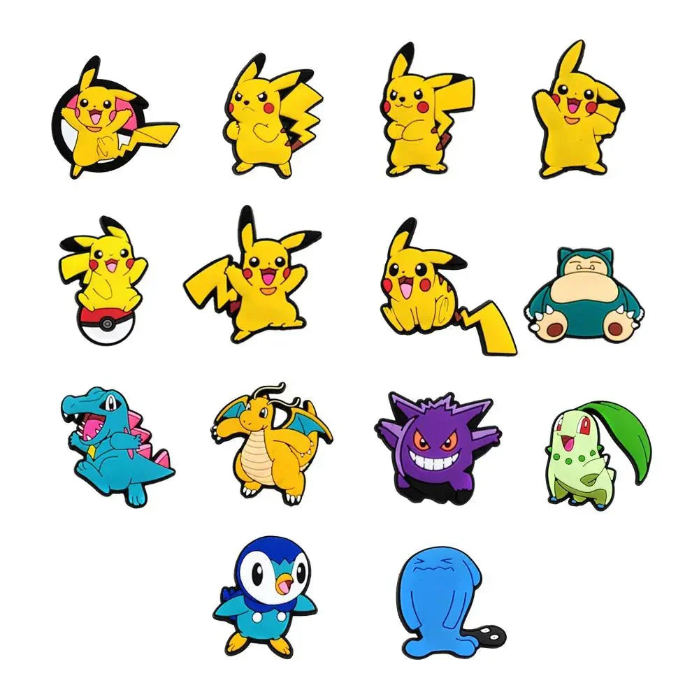Pikachu Shoe Charms – Cute Cartoon Shoe Charms for Kids | PVC Accessories