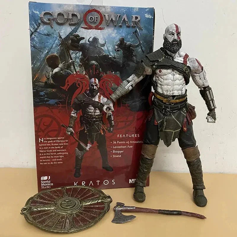 Kratos Action Figure – God of War Collectible | Ares Armor Movable PVC Toy