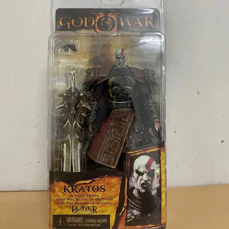 Kratos Action Figure – God of War Collectible | Ares Armor Movable PVC Toy