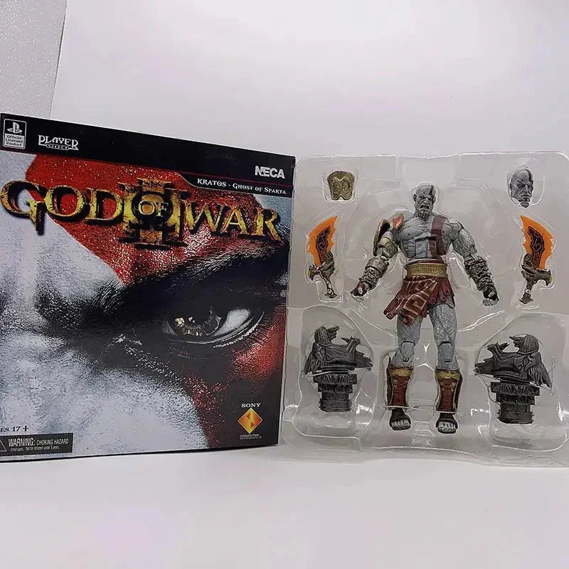 Kratos Action Figure – God of War Collectible | Ares Armor Movable PVC Toy