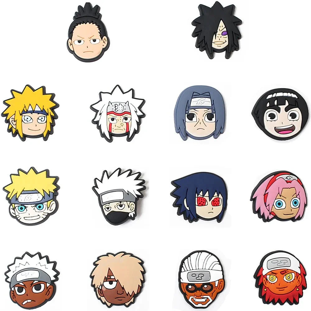 One Piece Naruto Shoe Charms – Durable Cartoon Shoe Lace Decorations & Accessories