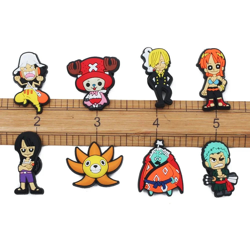One Piece Naruto Shoe Charms – Durable Cartoon Shoe Lace Decorations & Accessories