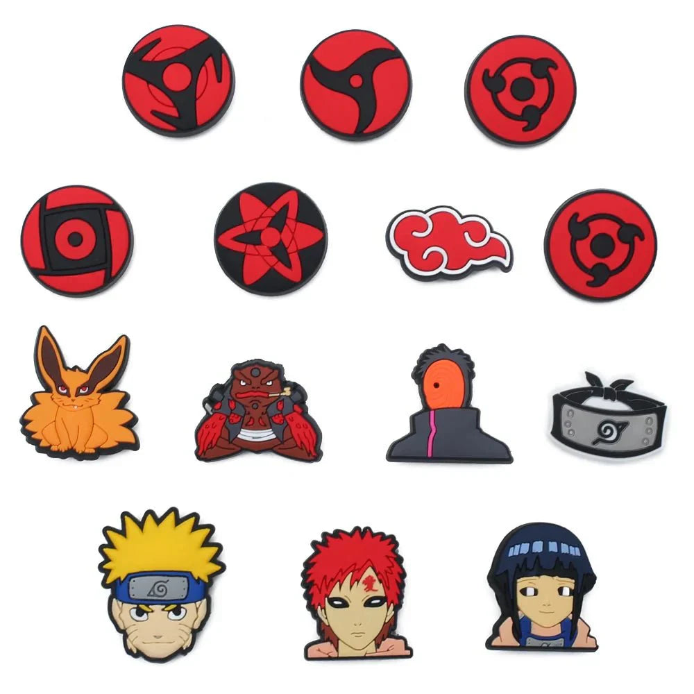 One Piece Naruto Shoe Charms – Durable Cartoon Shoe Lace Decorations & Accessories