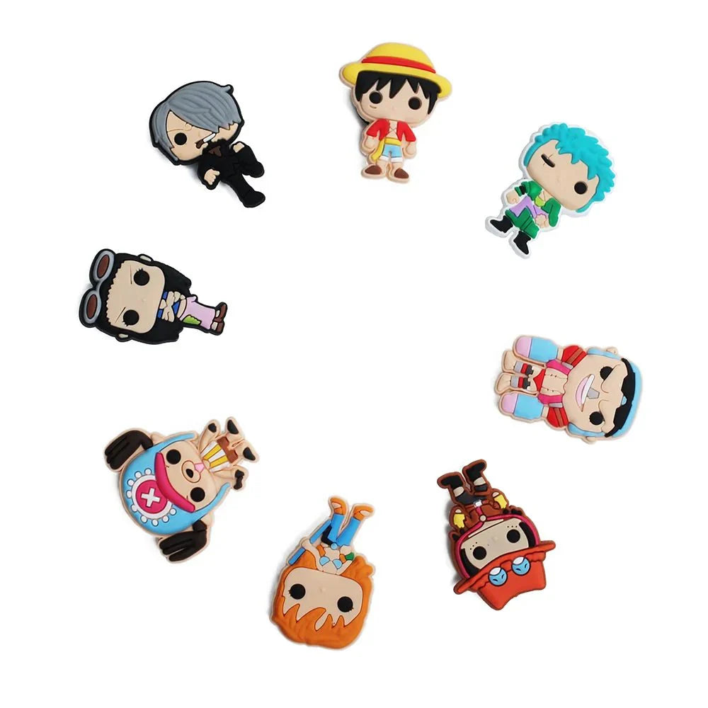 One Piece Naruto Shoe Charms – Durable Cartoon Shoe Lace Decorations & Accessories