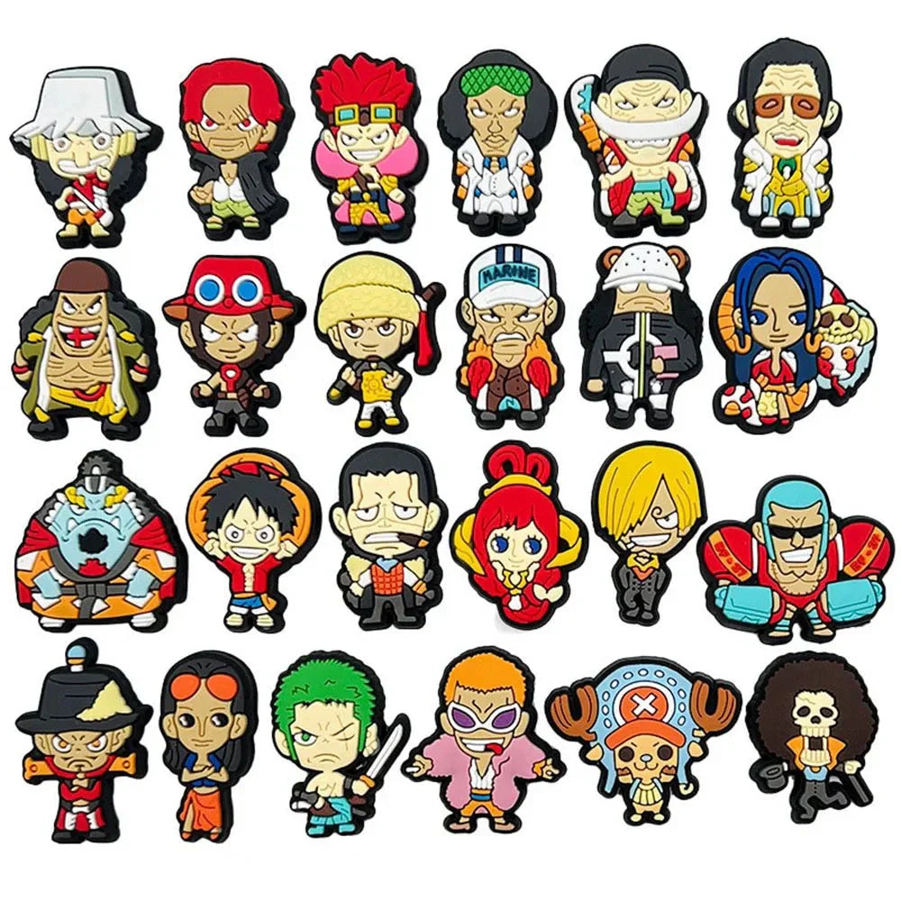 One Piece Naruto Shoe Charms – Durable Cartoon Shoe Lace Decorations & Accessories