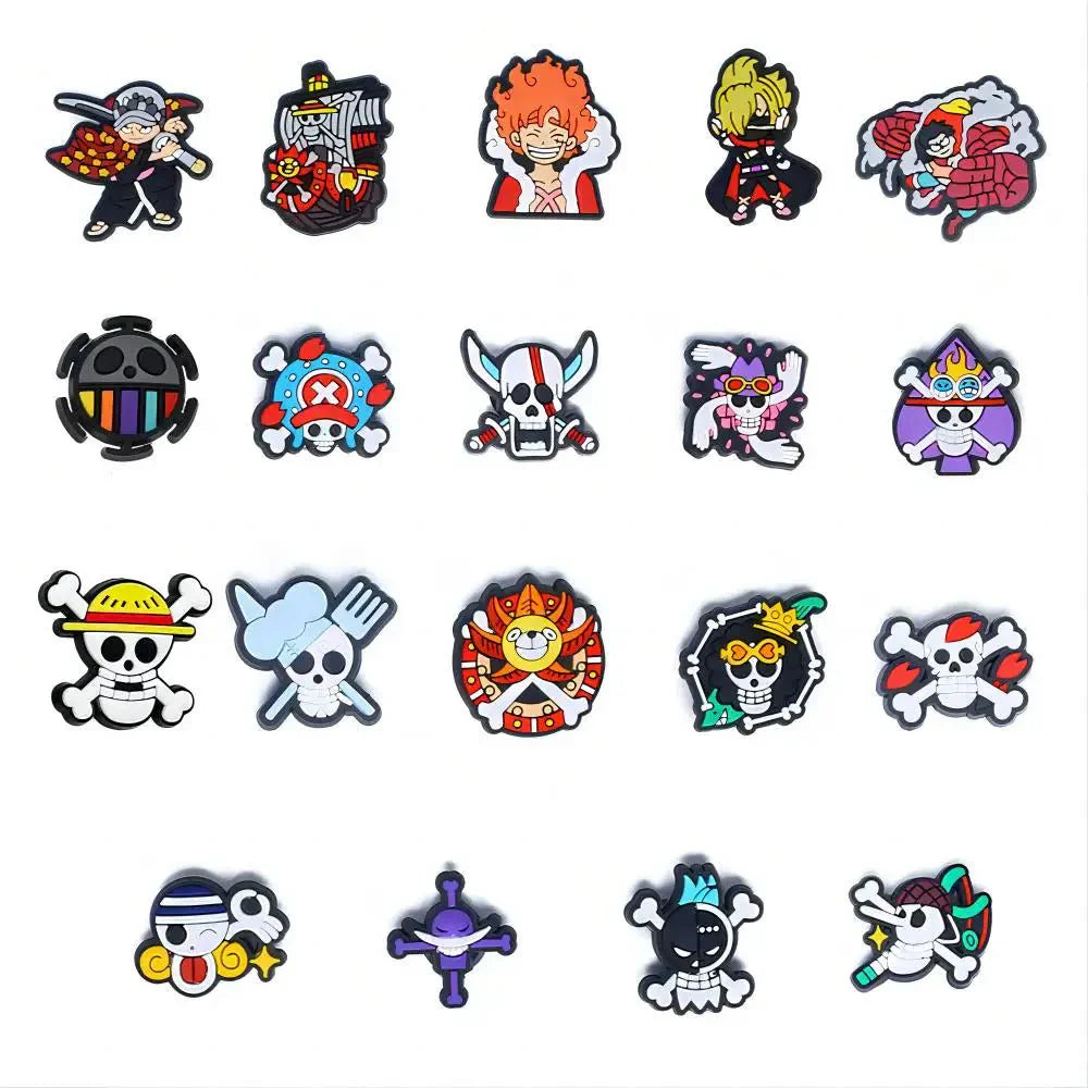 One Piece Naruto Shoe Charms – Durable Cartoon Shoe Lace Decorations & Accessories