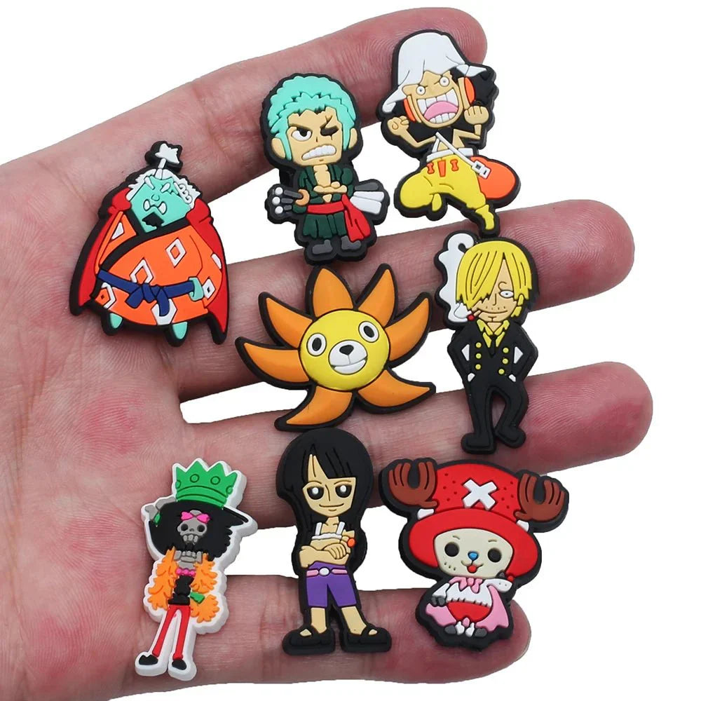 One Piece Naruto Shoe Charms – Durable Cartoon Shoe Lace Decorations & Accessories