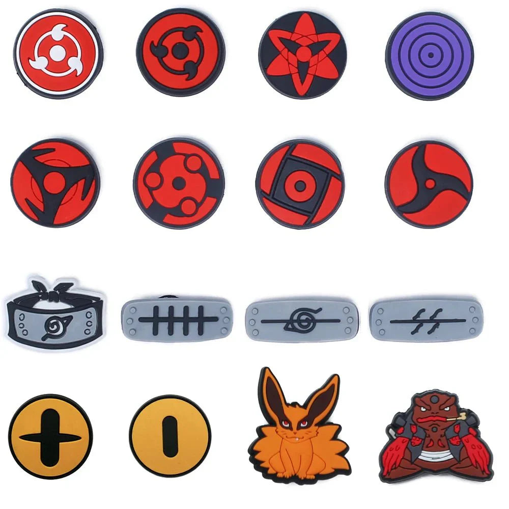 One Piece Naruto Shoe Charms – Durable Cartoon Shoe Lace Decorations & Accessories