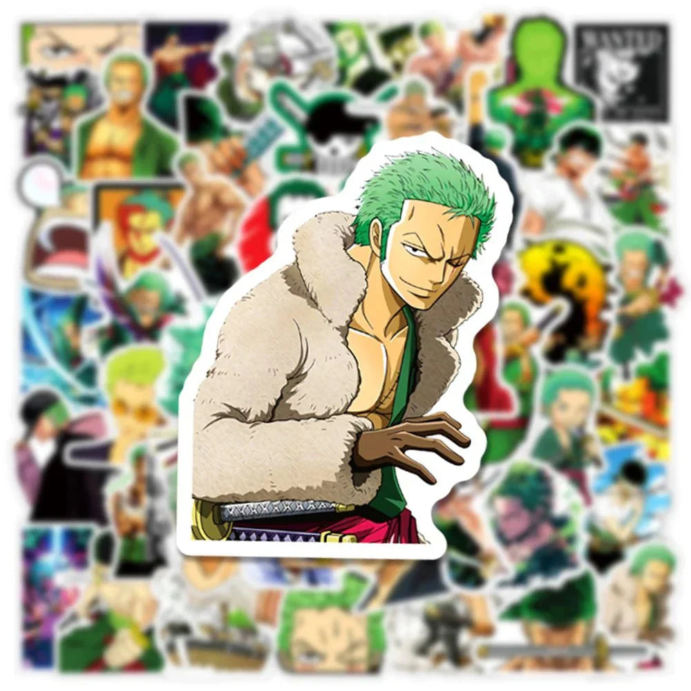 Zoro Anime Stickers – ONE PIECE Sticker Set With Cool Graffiti Decals
