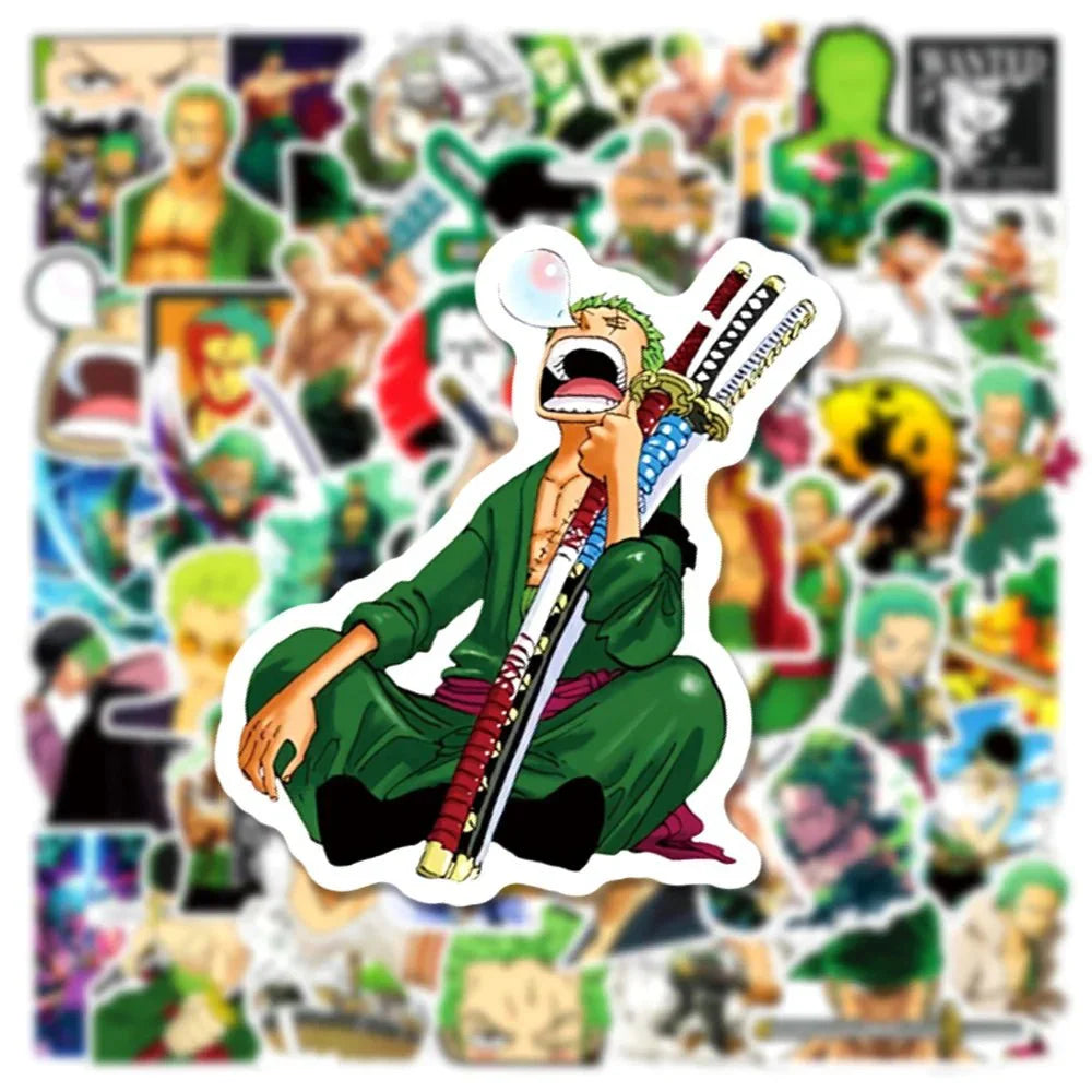 Zoro Anime Stickers – ONE PIECE Sticker Set With Cool Graffiti Decals