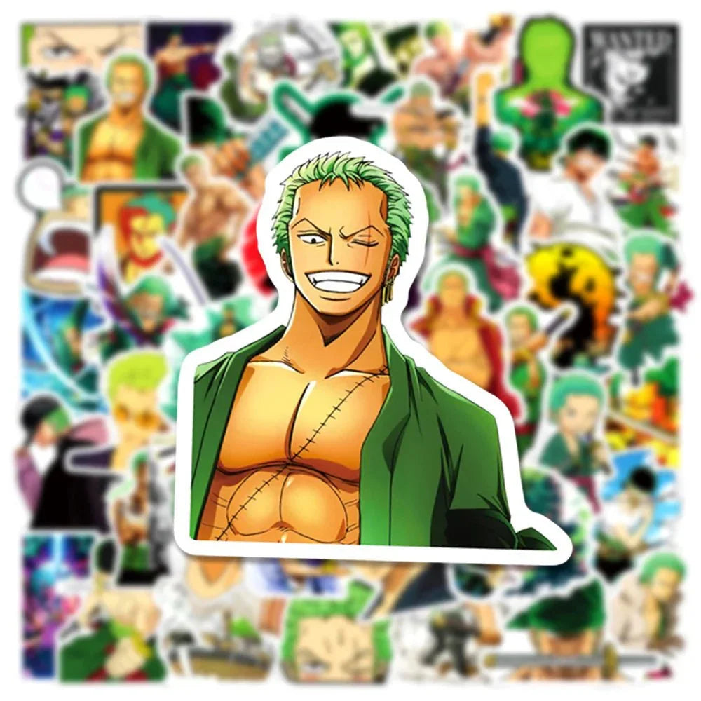 Zoro Anime Stickers – ONE PIECE Sticker Set With Cool Graffiti Decals