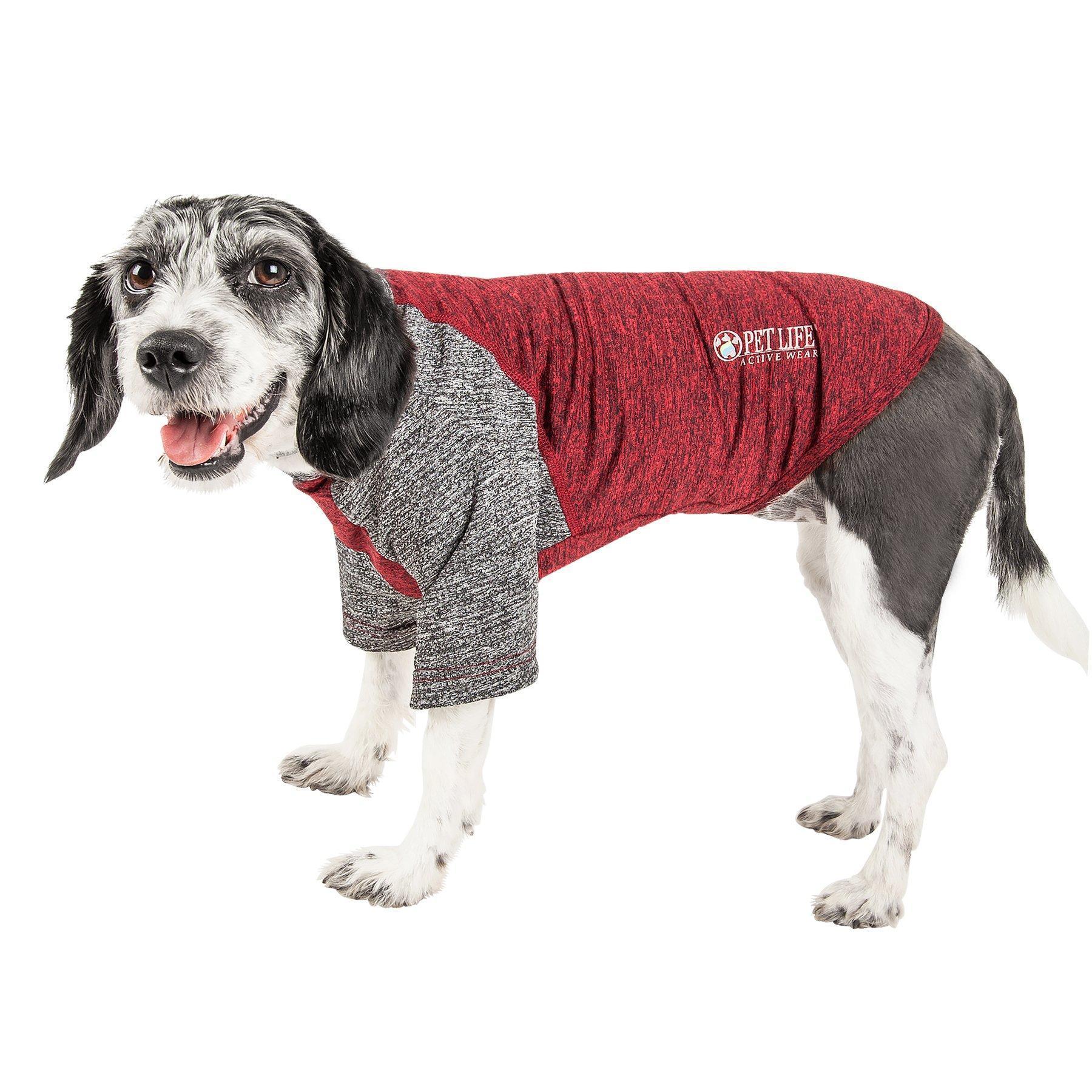 Pet Life ® Active 'Hybreed' 4-Way-Stretch Fitness Performance Dog T-Shirt