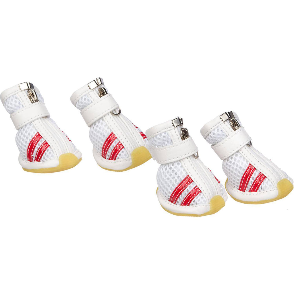 Pet Life ® Air-Mesh Breathable and Lightweight Running Dog Shoes Sneakers - Set of 4