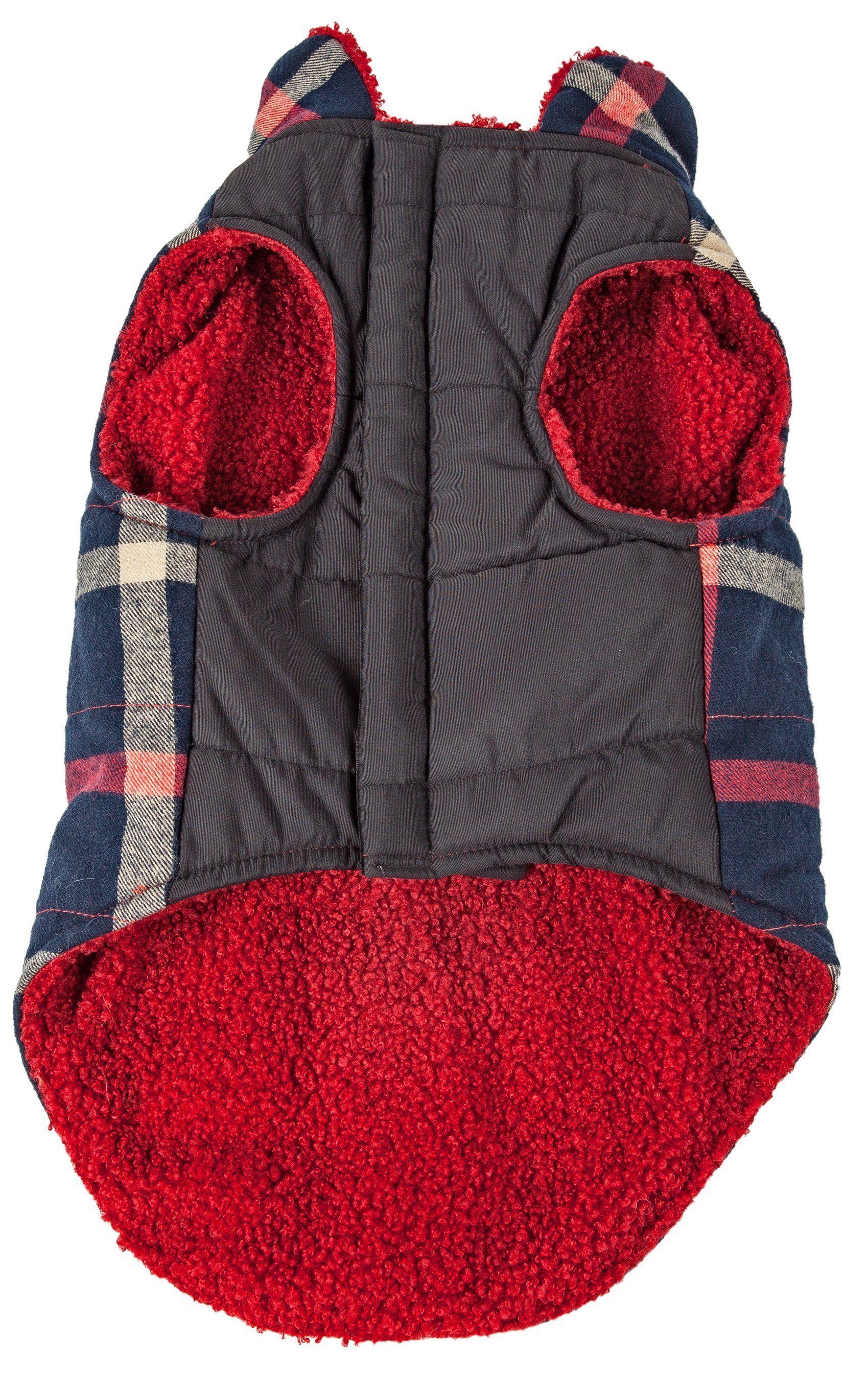 Pet Life ®  'Allegiance' Classical Insulated Plaid Fashion Dog Jacket