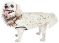 Pet Life ®  Luxe 'Gilded Rawffled' Gold-Plated Designer Fur Dog Coat