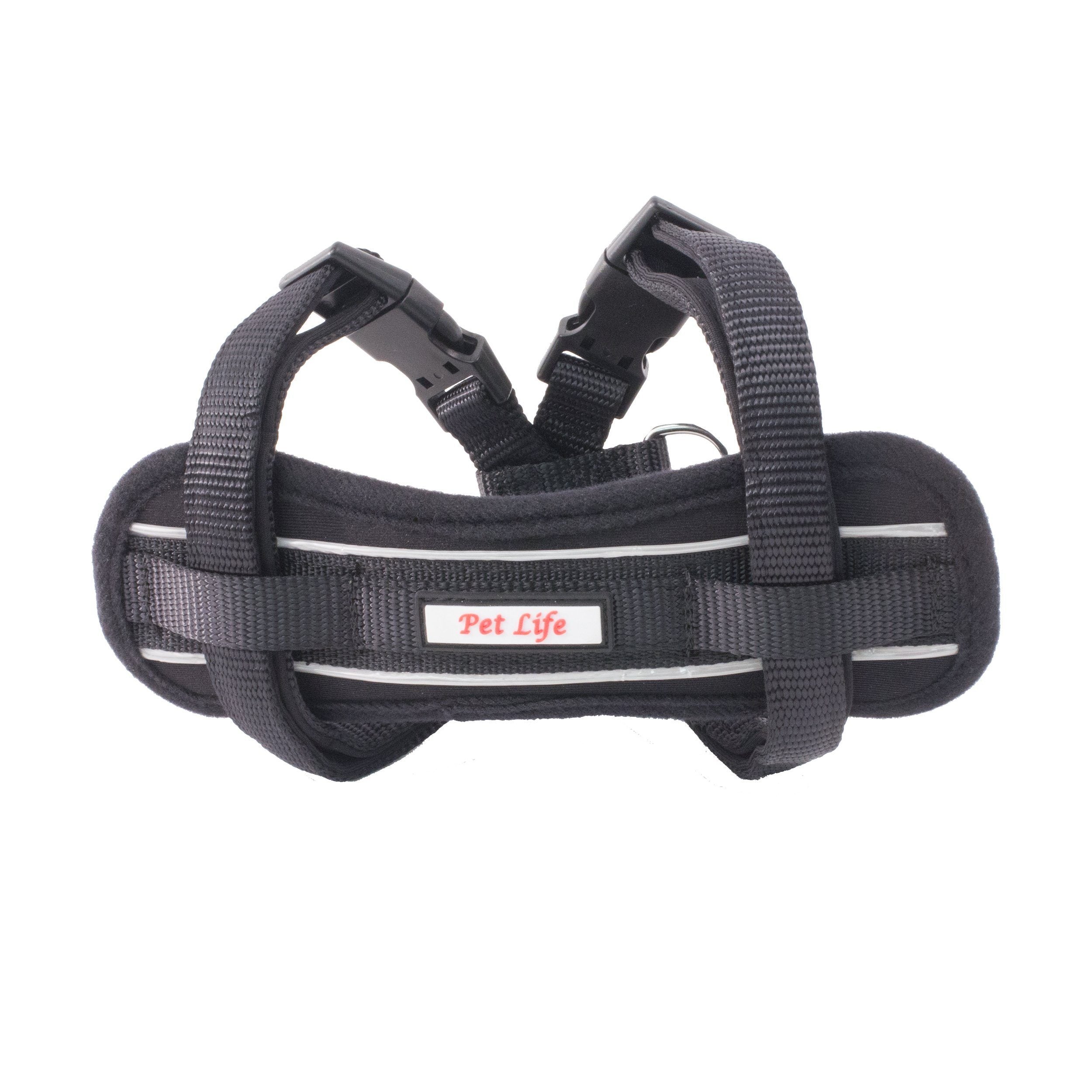 Pet Life ® 'Mountaineer' Chest Compressive Adjustable and Reflective Easy Pull Pet Dog Harness