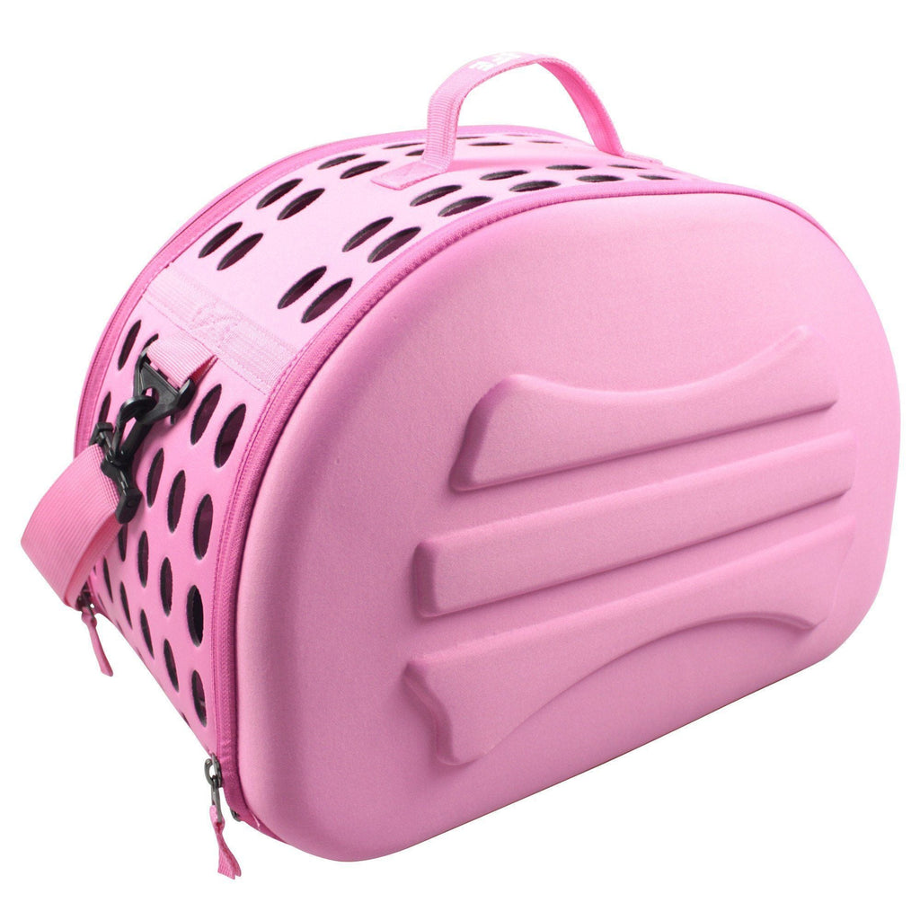 Pet Life ® 'Narrow Shelled' Lightweight Collapsible Military Grade Fashion Designer Travel Pet Dog Carrier Crate