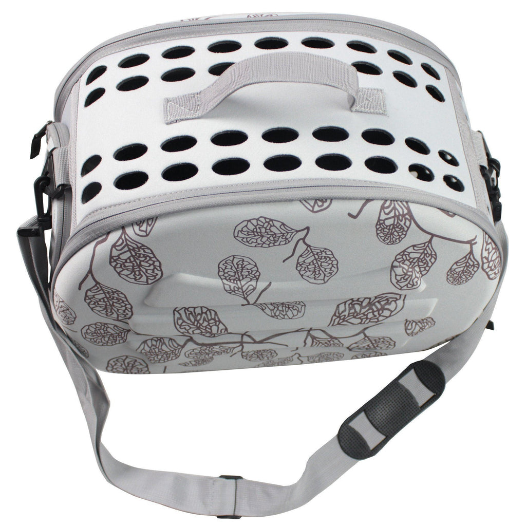 Pet Life ® 'Narrow Shelled' Lightweight Collapsible Military Grade Fashion Designer Travel Pet Dog Carrier Crate