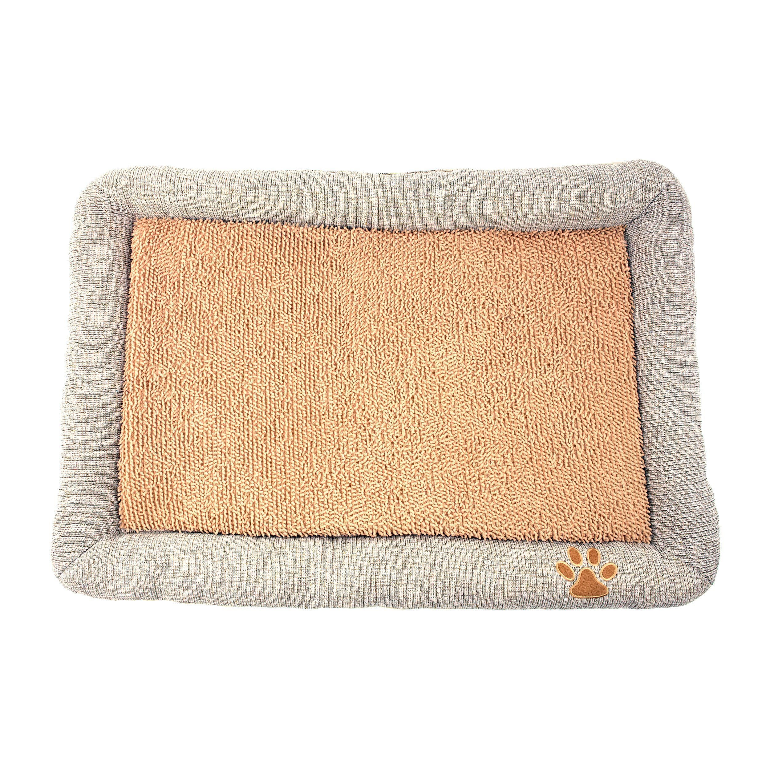 Pet Life ® 'Neutral Carpentry' Fashion Designer Nano-Silver Anit-Bacterial Pet Dog Bed Lounge