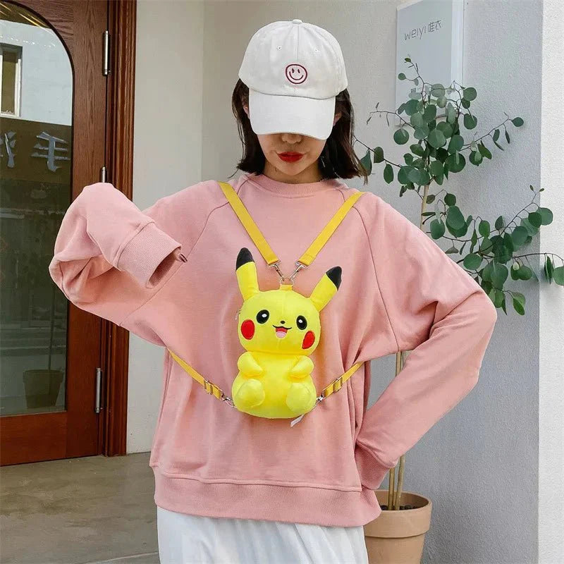 Pikachu Backpack Crossbody Bag