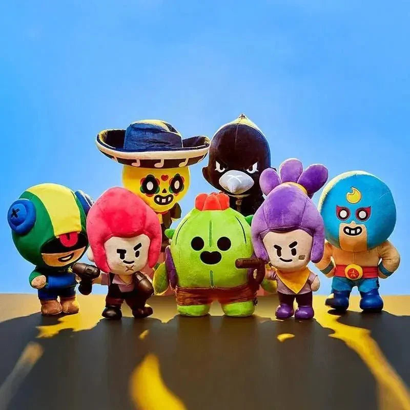Brawl Stars Plush Collection – Durable Stuffed Toys & Compact Character Keychains