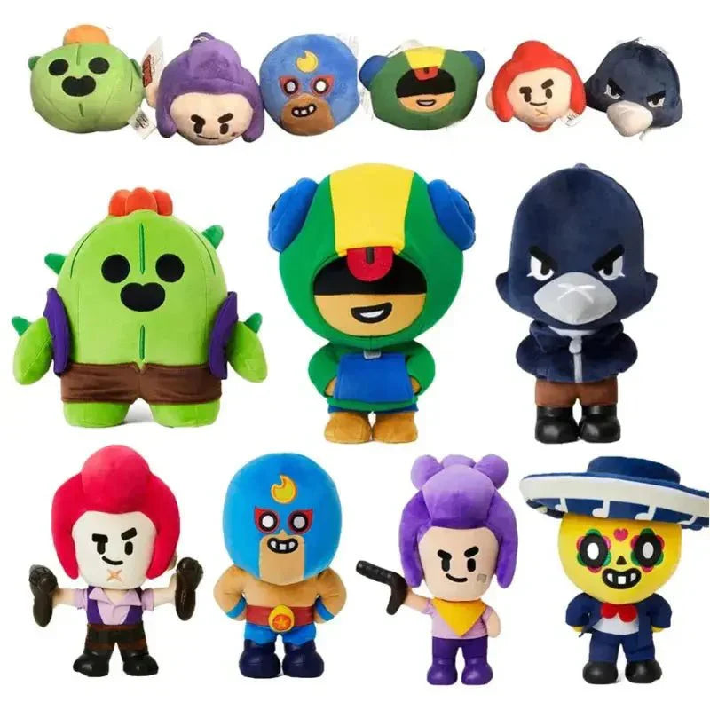 Brawl Stars Plush Collection – Durable Stuffed Toys & Compact Character Keychains