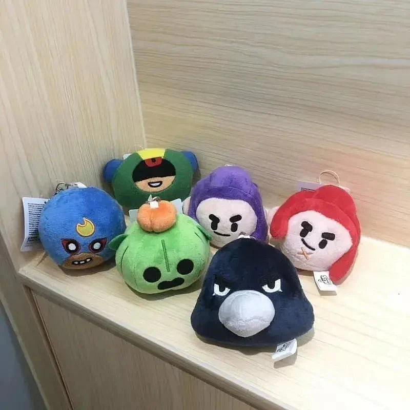 Brawl Stars Plush Collection – Durable Stuffed Toys & Compact Character Keychains