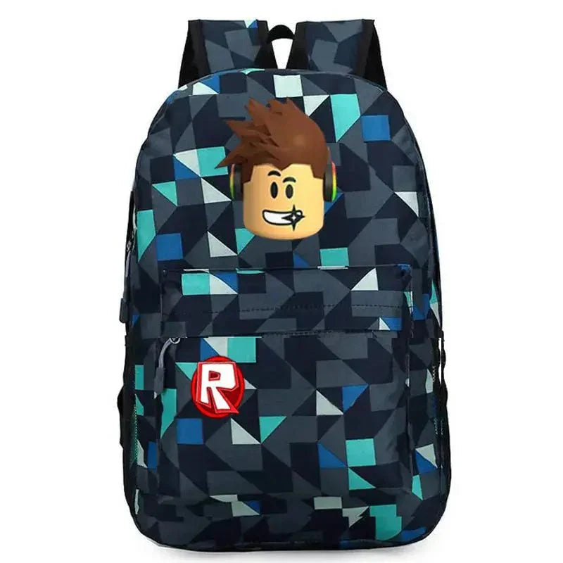 Roblox School Backpack – Durable Kids Backpack With Laptop Compartment Bag