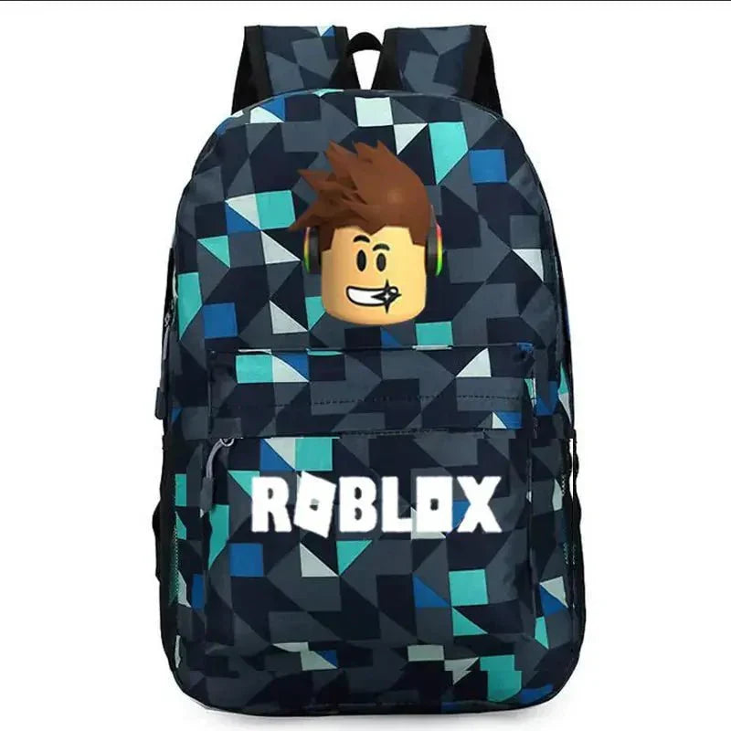 Roblox School Backpack – Durable Kids Backpack With Laptop Compartment Bag