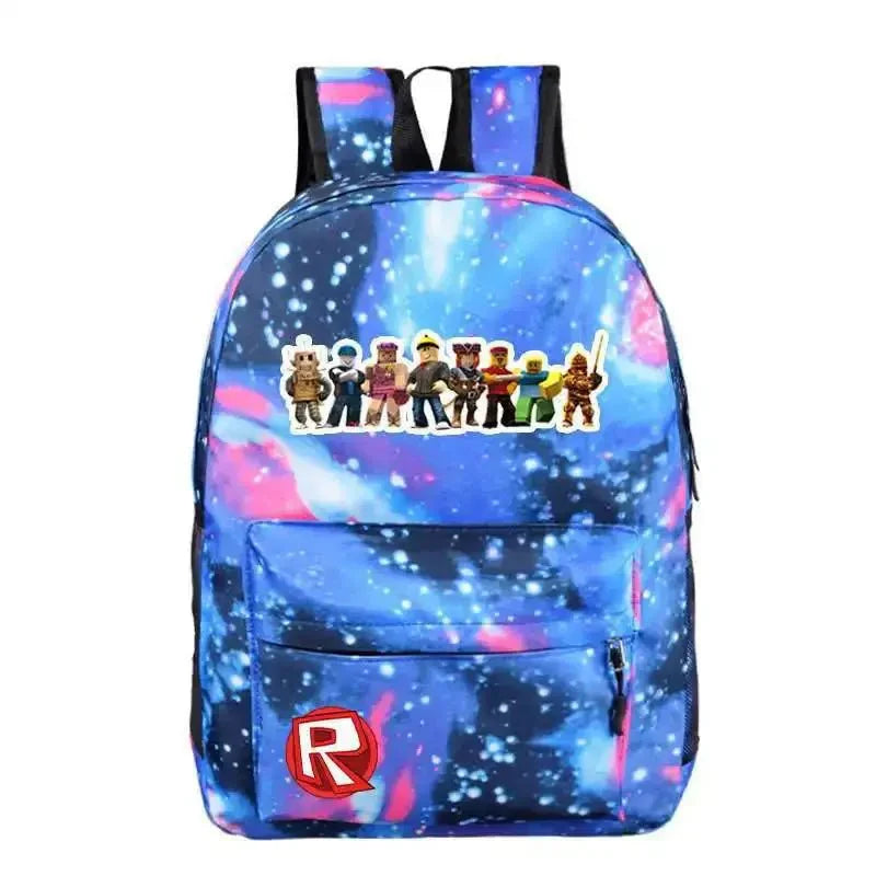 Roblox School Backpack – Durable Kids Backpack With Laptop Compartment Bag