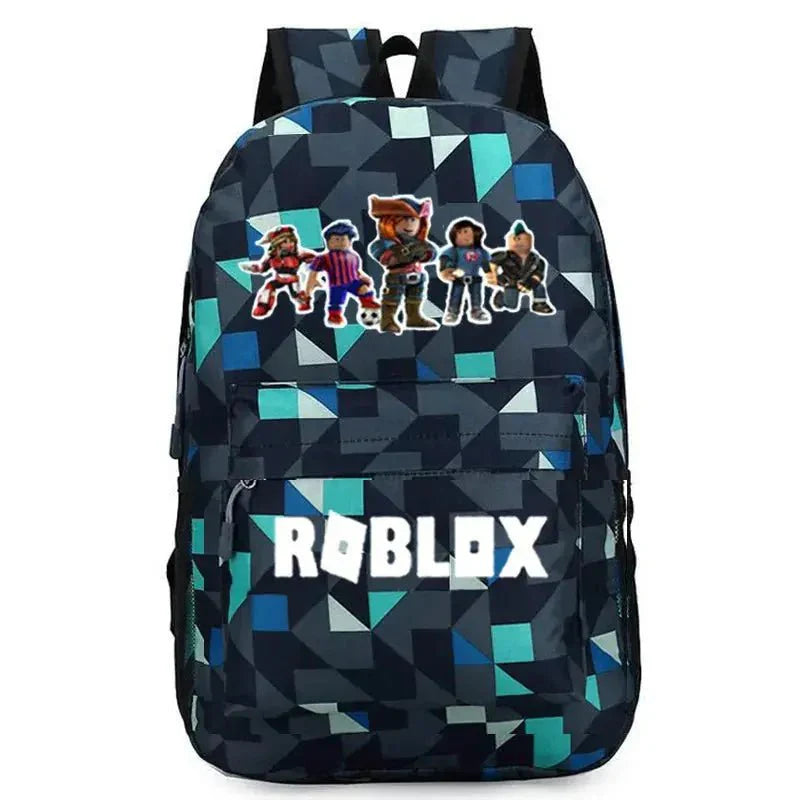 Roblox School Backpack – Durable Kids Backpack With Laptop Compartment Bag