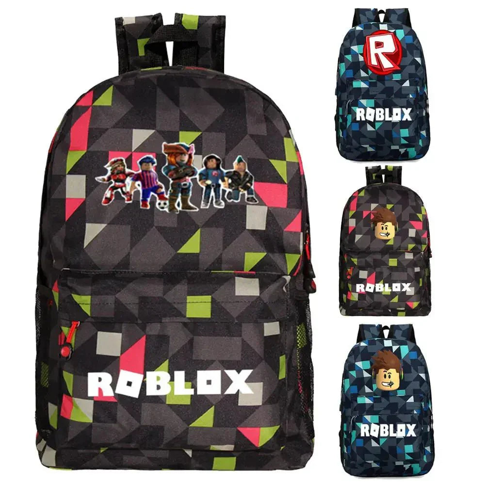 Roblox School Backpack – Durable Kids Backpack With Laptop Compartment Bag