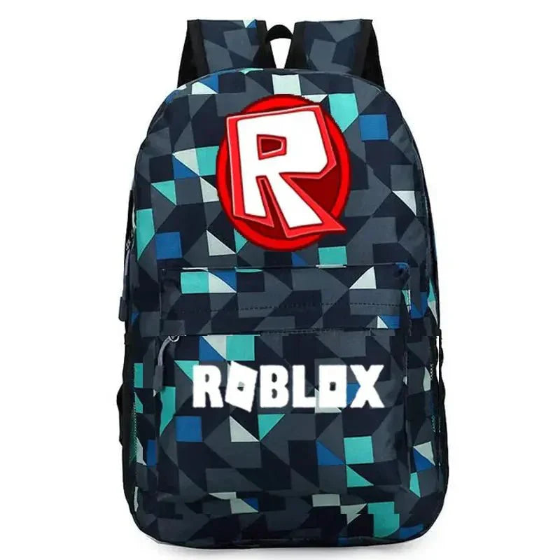 Roblox School Backpack – Durable Kids Backpack With Laptop Compartment Bag