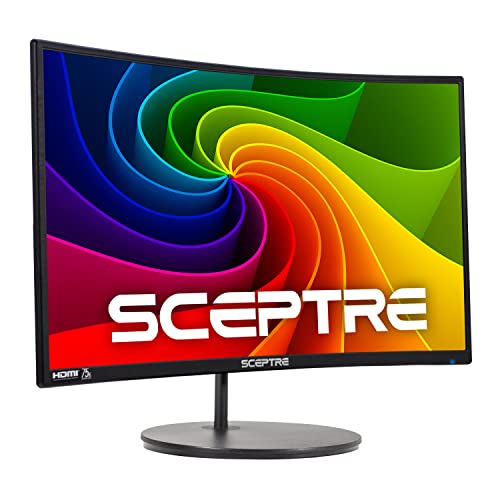 Curved Gaming Monitor 24 Inch Full HD 1080p Display | High Refresh Rate, VESA Wall Mount