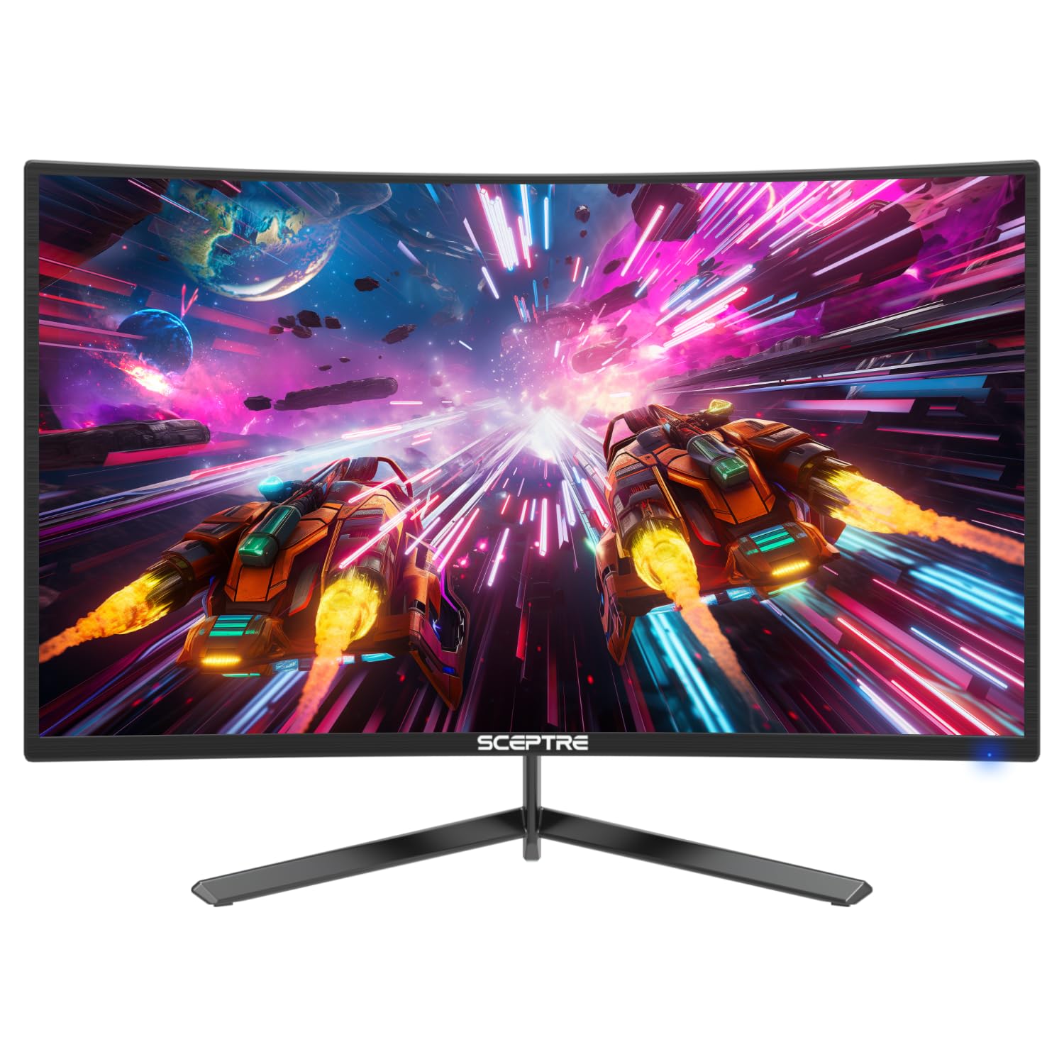 Curved Gaming Monitor 24 Inch Full HD 1080p Display | High Refresh Rate, VESA Wall Mount