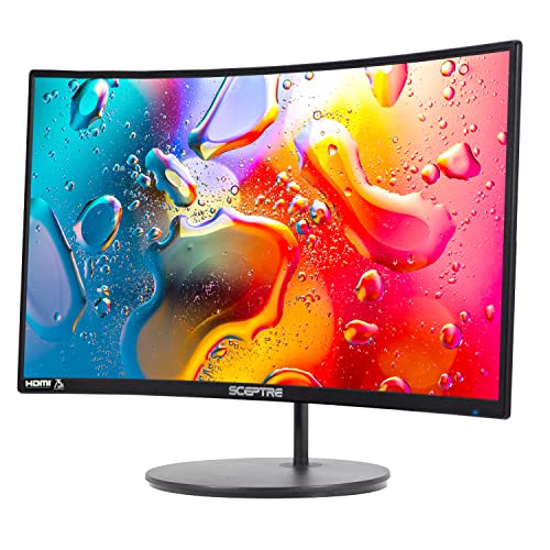 Curved Gaming Monitor 24 Inch Full HD 1080p Display | High Refresh Rate, VESA Wall Mount