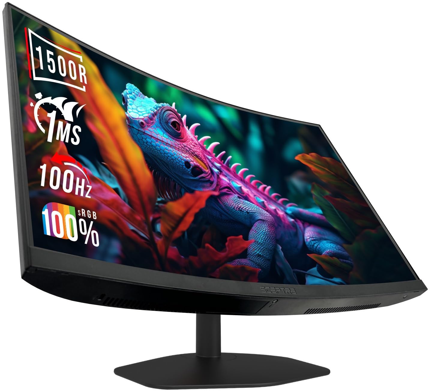 Curved Gaming Monitor 24 Inch Full HD 1080p Display | High Refresh Rate, VESA Wall Mount