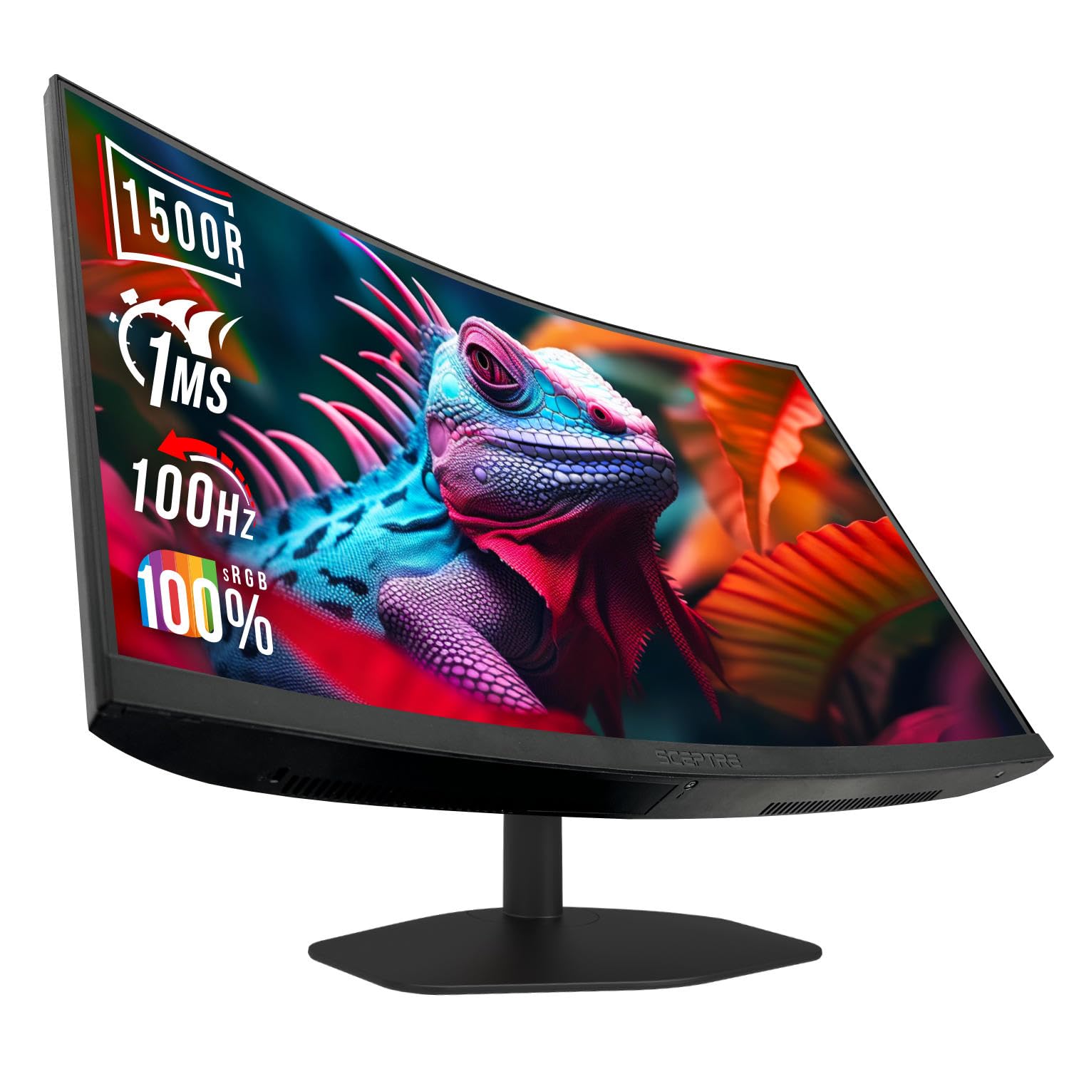 Curved Gaming Monitor 24 Inch Full HD 1080p Display | High Refresh Rate, VESA Wall Mount