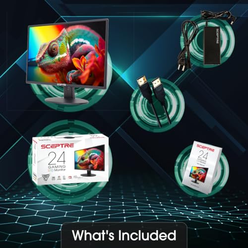 Curved Gaming Monitor 24 Inch Full HD 1080p Display | High Refresh Rate, VESA Wall Mount