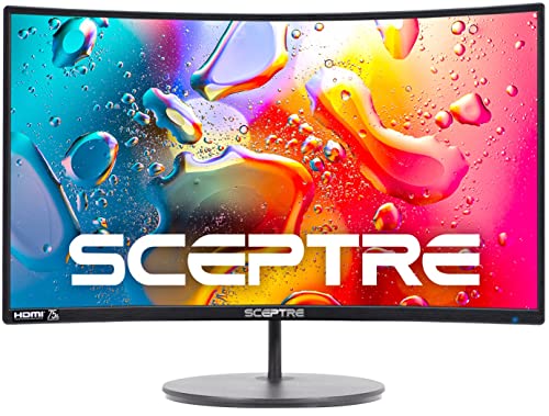 Curved Gaming Monitor 24 Inch Full HD 1080p Display | High Refresh Rate, VESA Wall Mount