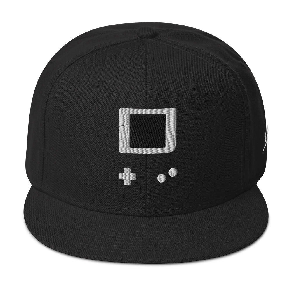 Game Boy Snapback - Classic Embroidered Structured Snapback Hat With Flat Visor
