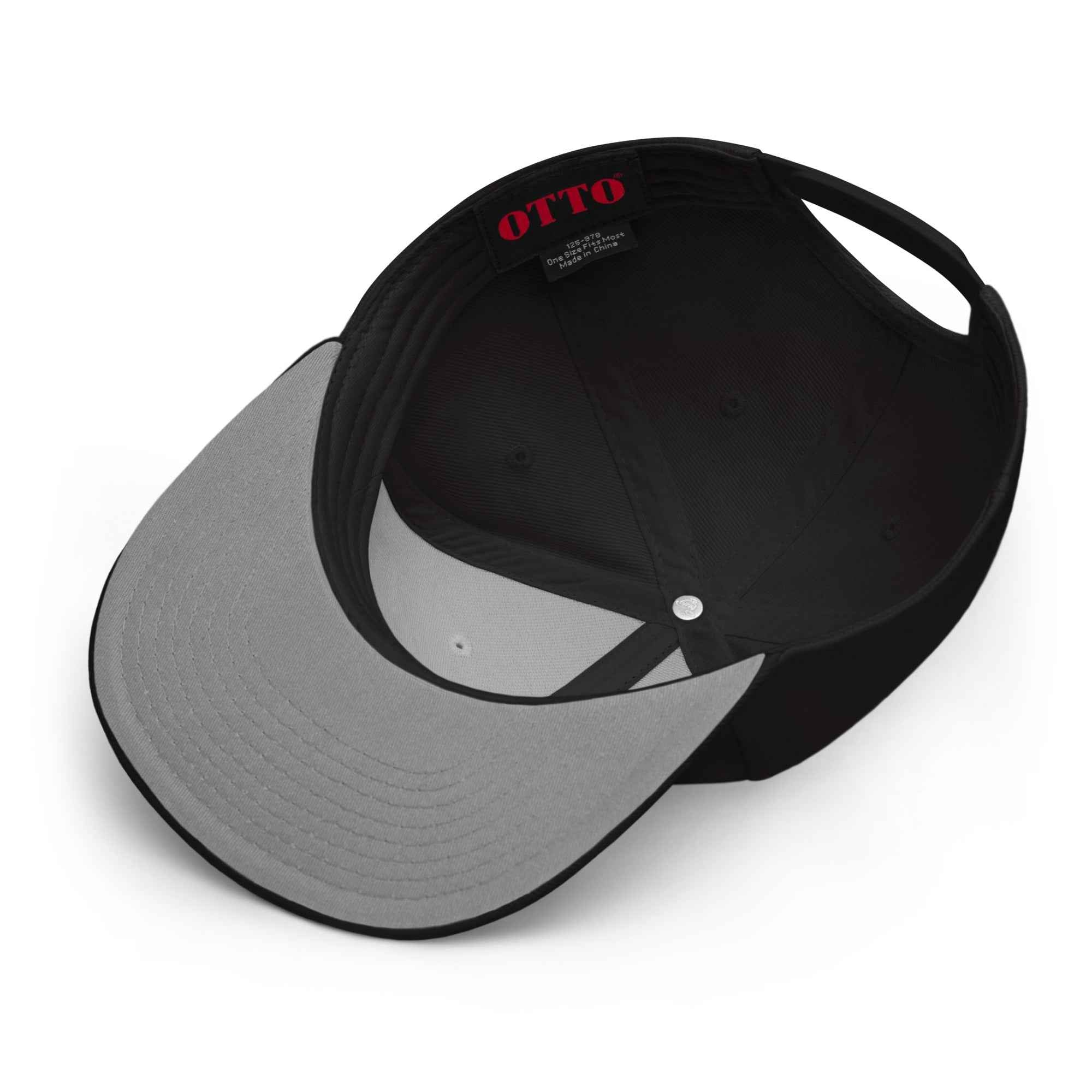 Snapback Hat Embroidered – Structured Flat Visor Cap With Adjustable Closure
