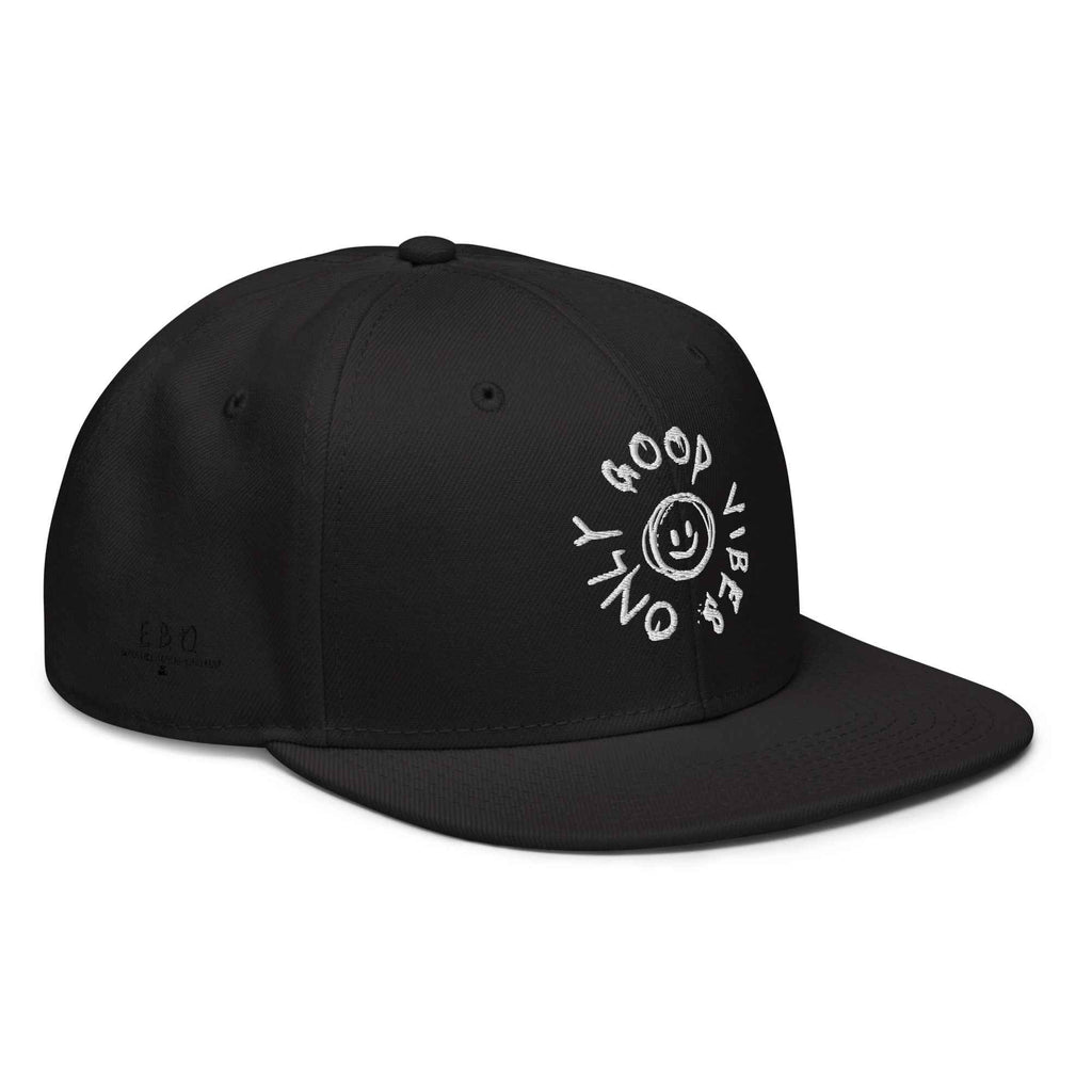 Snapback Hat Embroidered – Structured Flat Visor Cap With Adjustable Closure