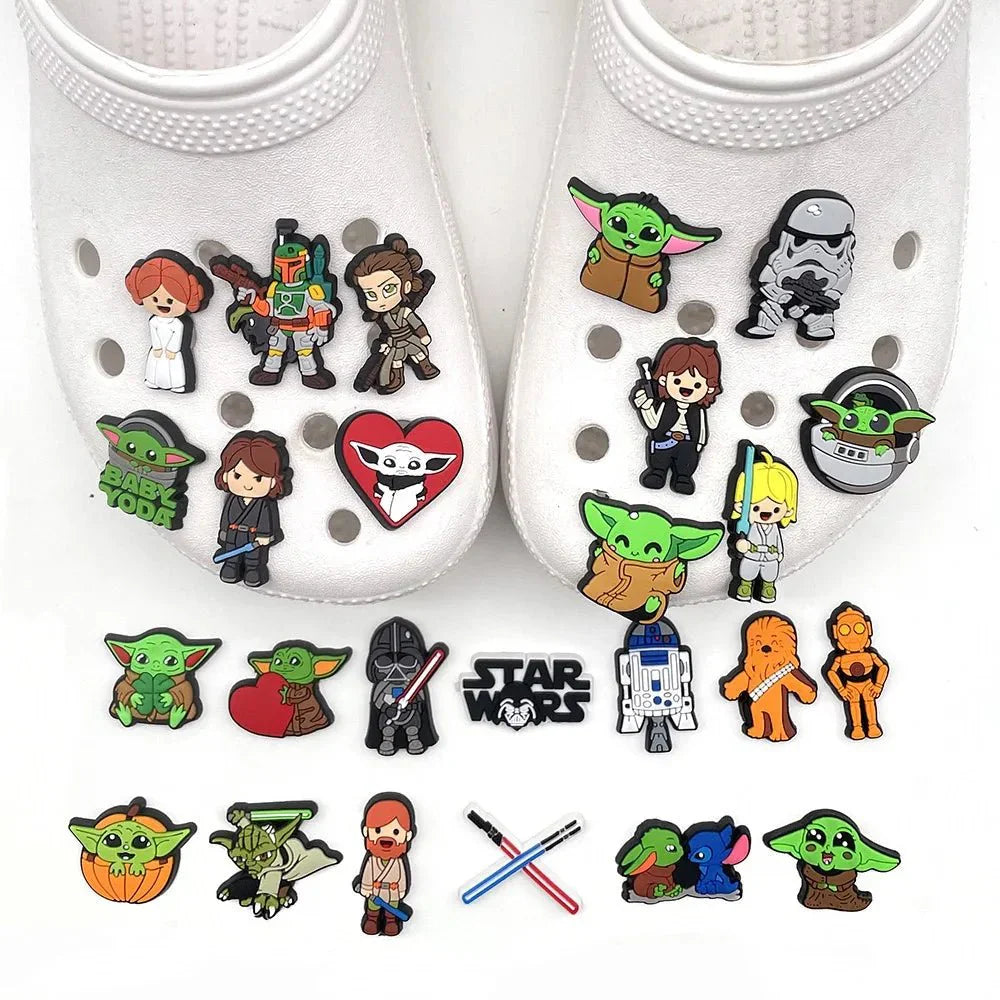 Star Wars Shoe Charms – Cartoon Sandal Clips & Secure Buckle Accessories