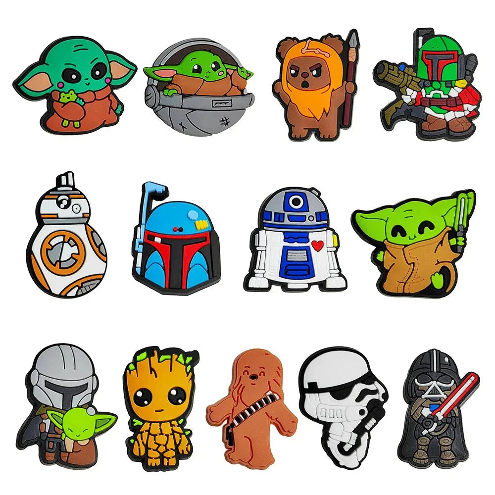 Star Wars Shoe Charms – Cartoon Sandal Clips & Secure Buckle Accessories