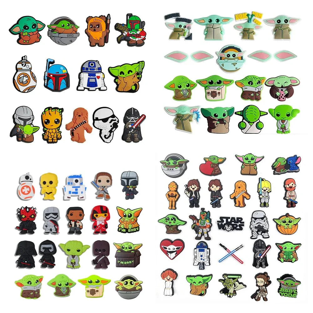Star Wars Shoe Charms – Cartoon Sandal Clips & Secure Buckle Accessories