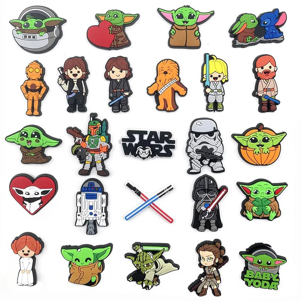 Star Wars Shoe Charms – Cartoon Sandal Clips & Secure Buckle Accessories
