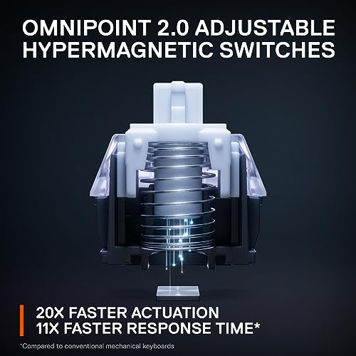 Adjustable Gaming Keyboard – SteelSeries Apex Pro HyperMagnetic RGB Backlit OLED Display